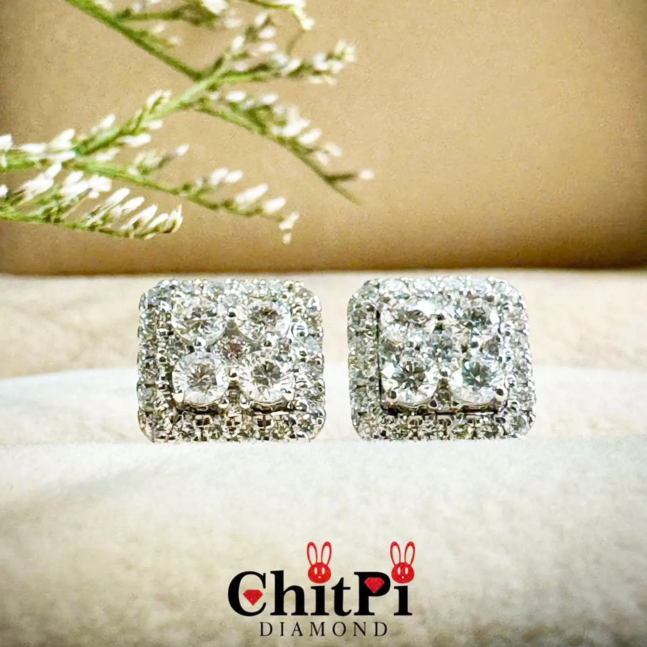 Bông tai kim cương Chitpi Diamond