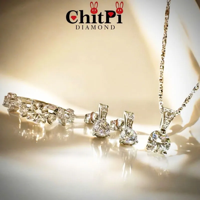 Bộ trang sức kim cương thiên nhiên cao cấp